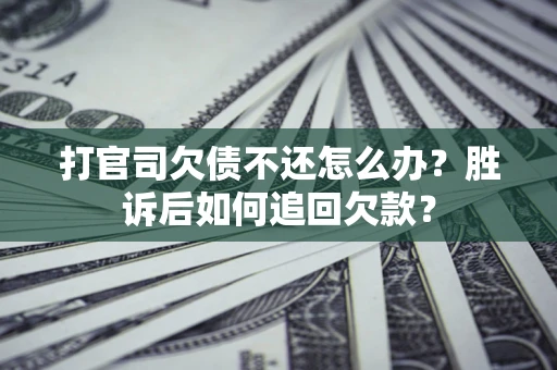 北京打官司欠债不还怎么办？胜诉后如何追回欠款？