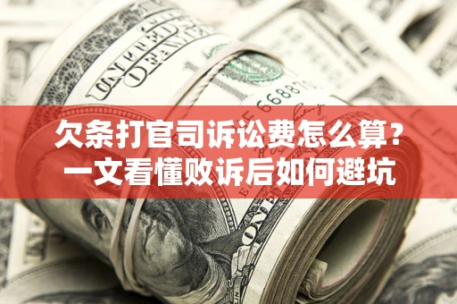 北京欠条打官司诉讼费怎么算？一文看懂败诉后如何避坑