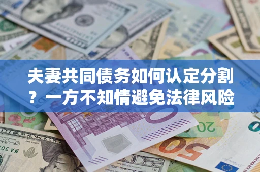 北京夫妻共同债务如何认定分割？一方不知情避免法律风险必看！
